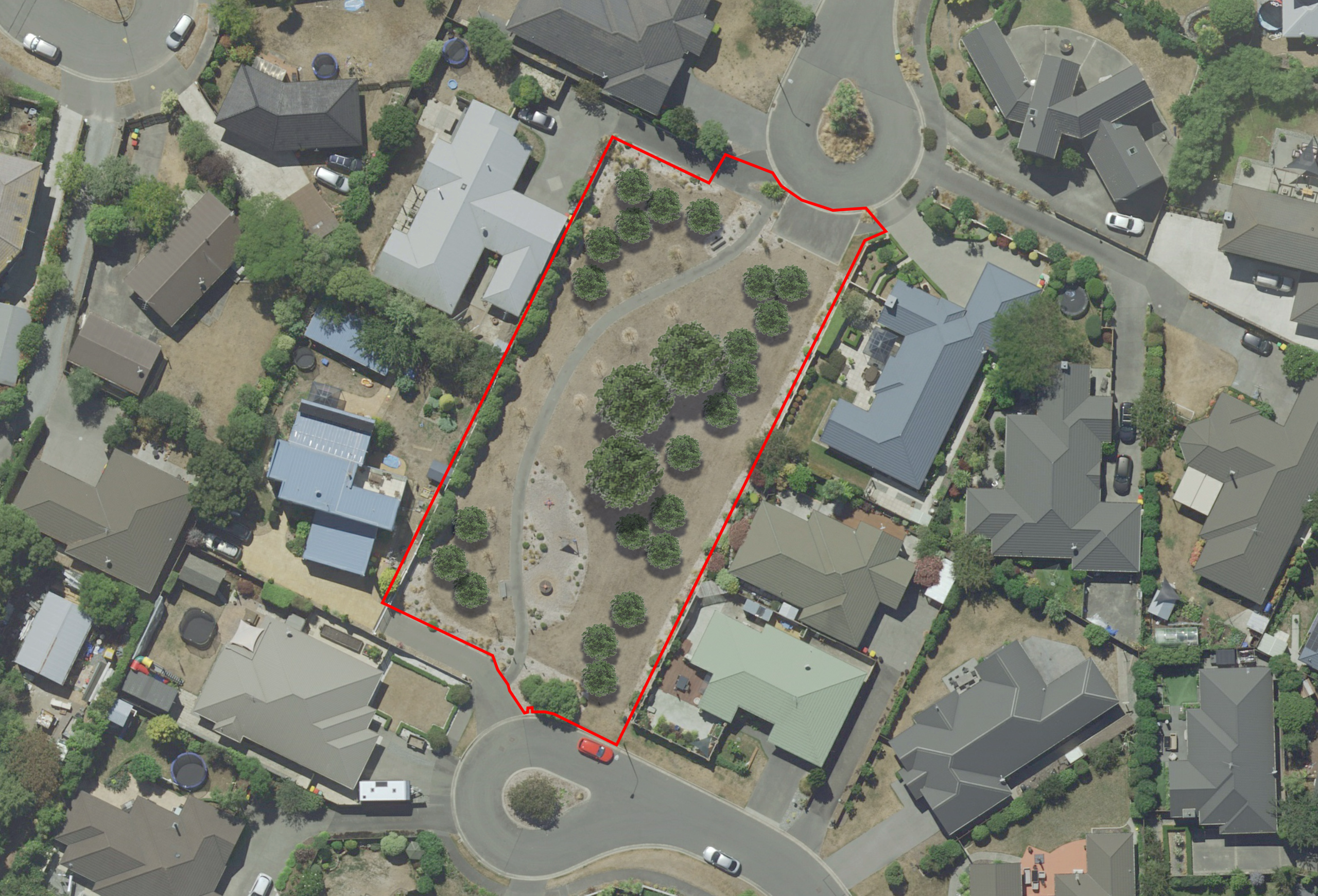 Proposed planting areas: Proposed planting areas