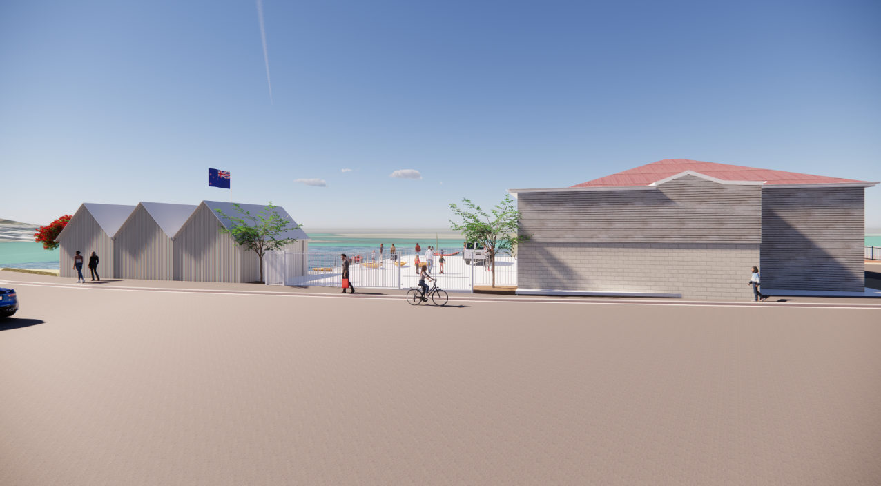 Artists impression of the proposed development from the street