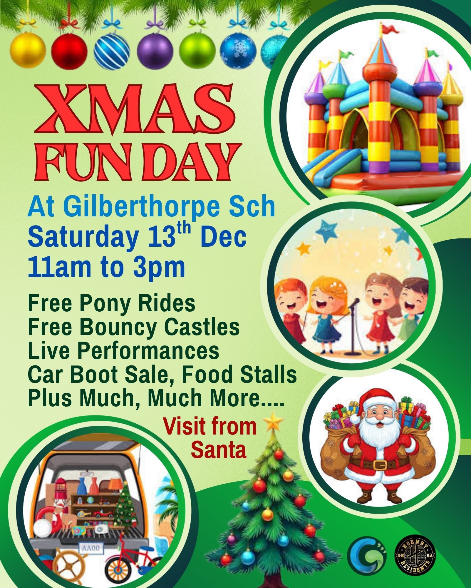 Christmas Fun Day, 13 December, 11am - 3pm, Gilberthorpe School
