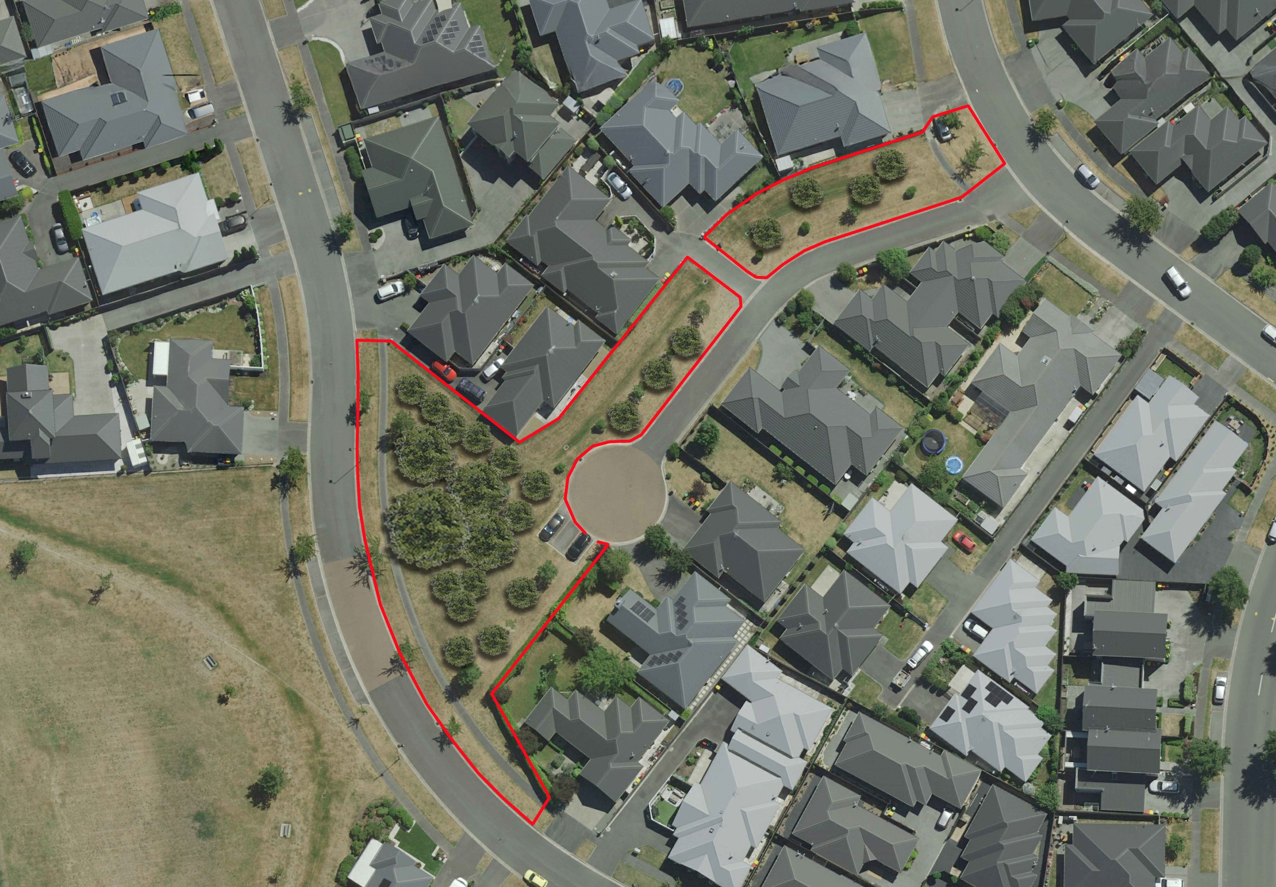 Proposed tree coverage