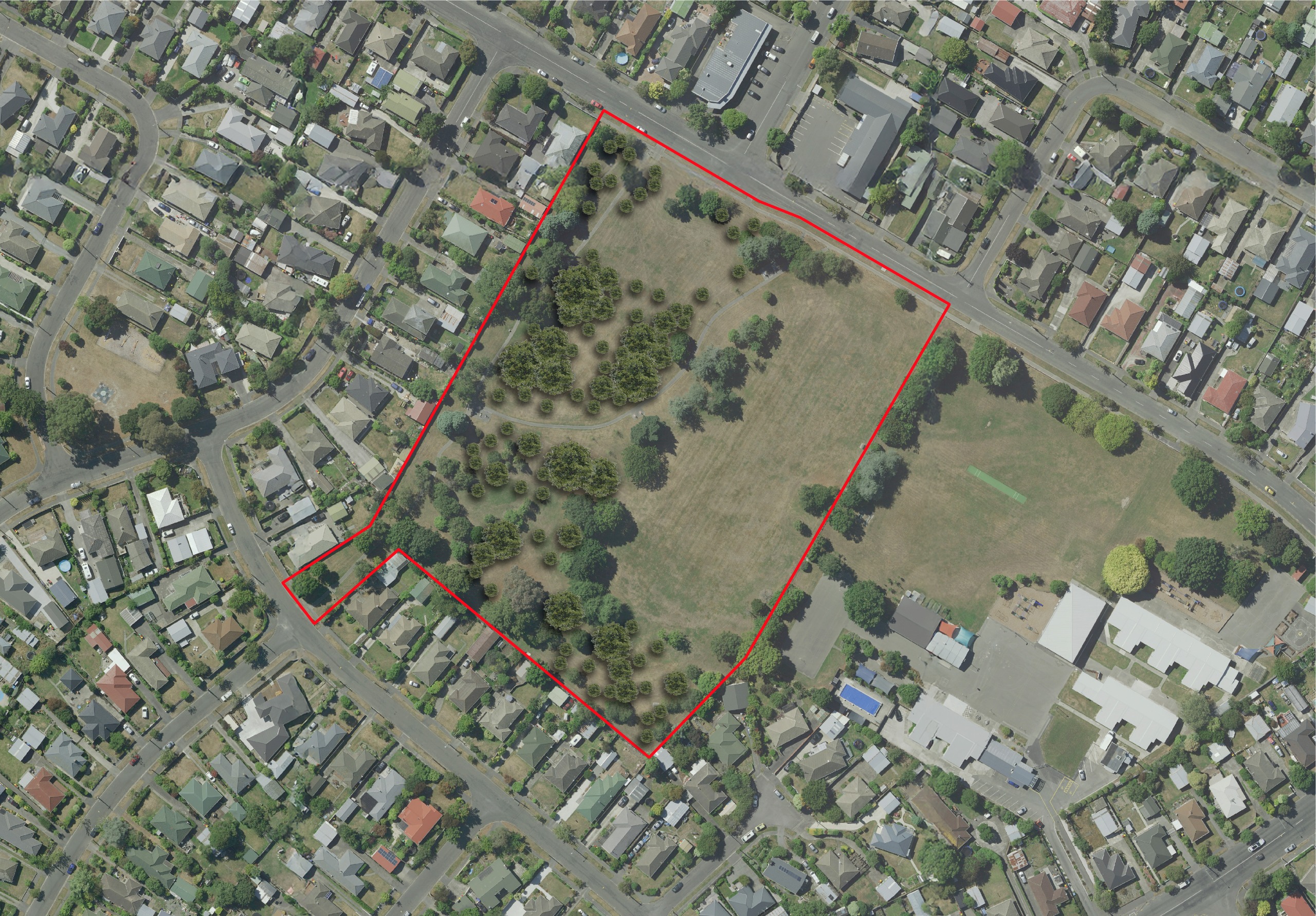 Proposed planting areas: Proposed planting areas