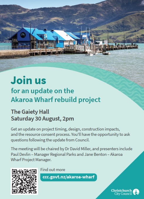 Community Meeting - update on the Akaroa Wharf rebuild project