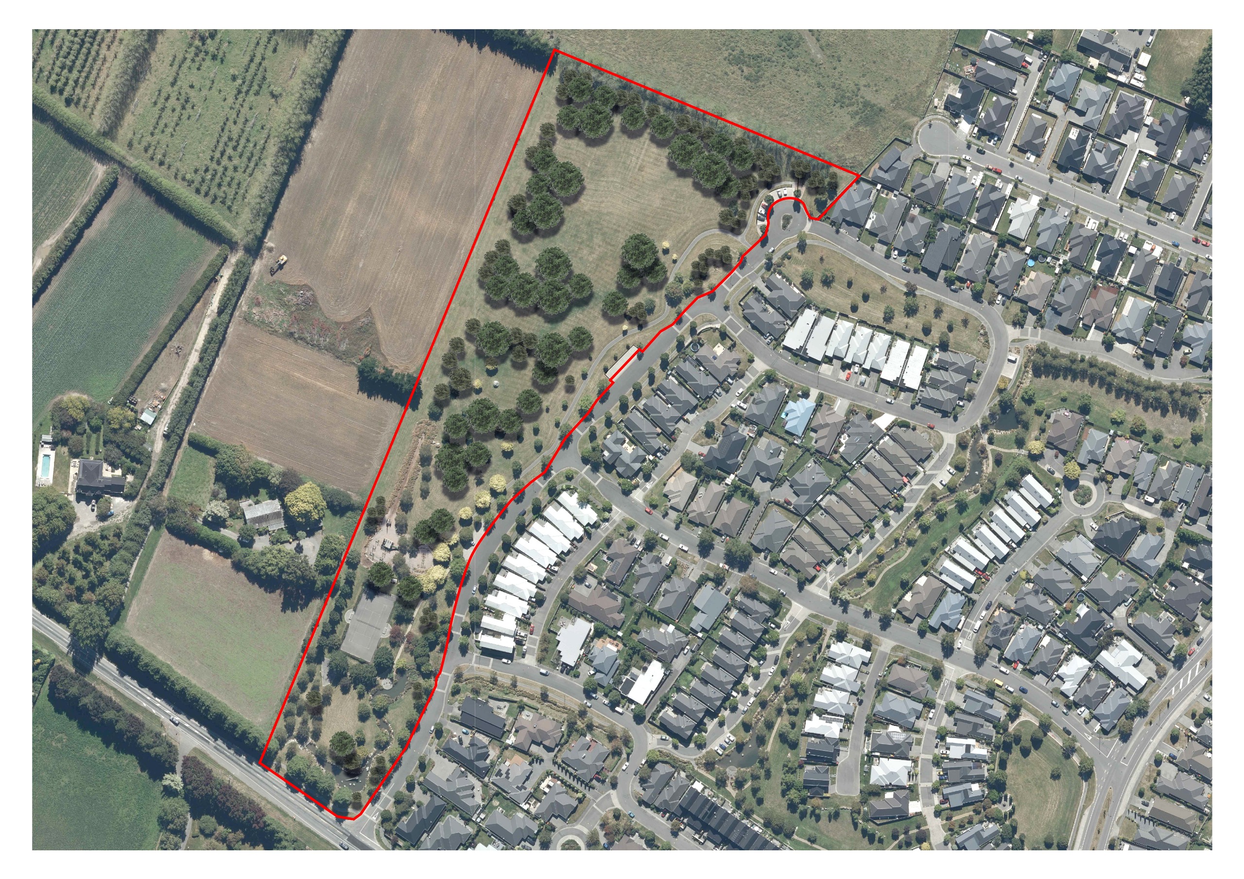 Proposed tree coverage