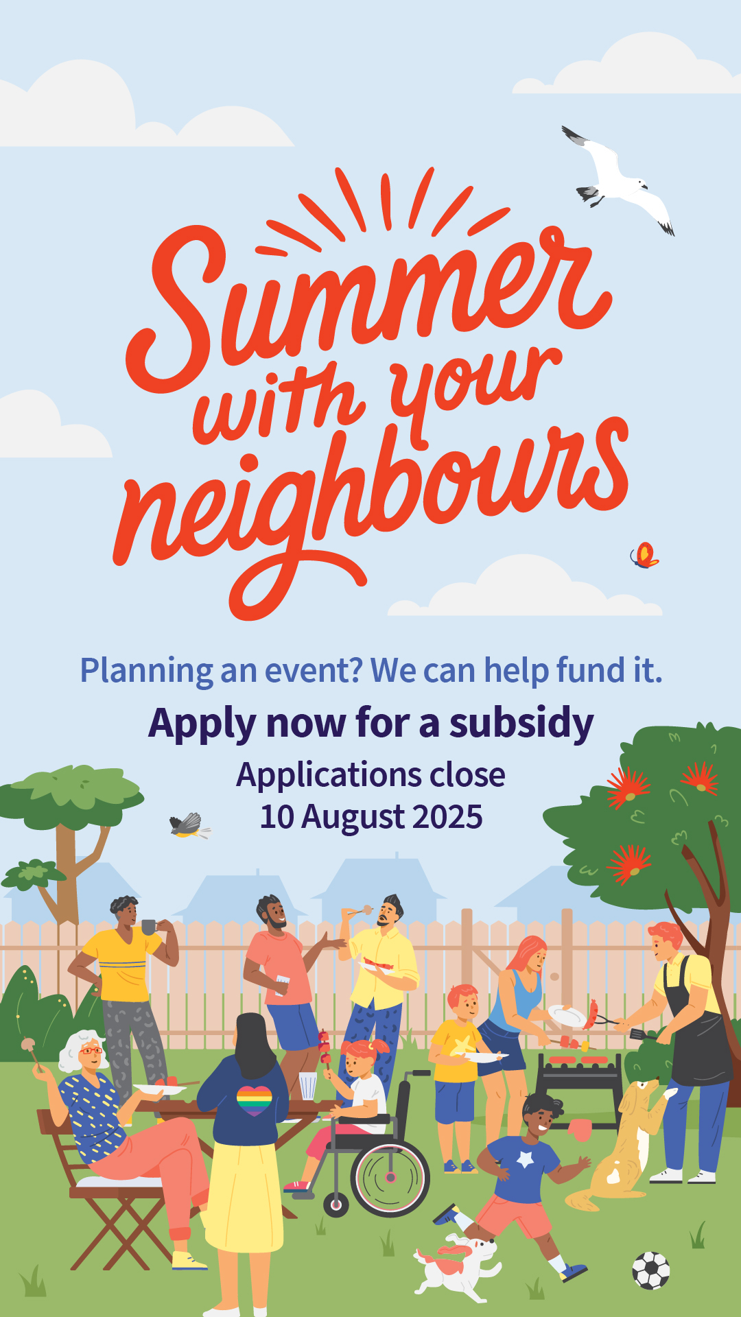 Summer with your neighbours is open - apply for a subsidy