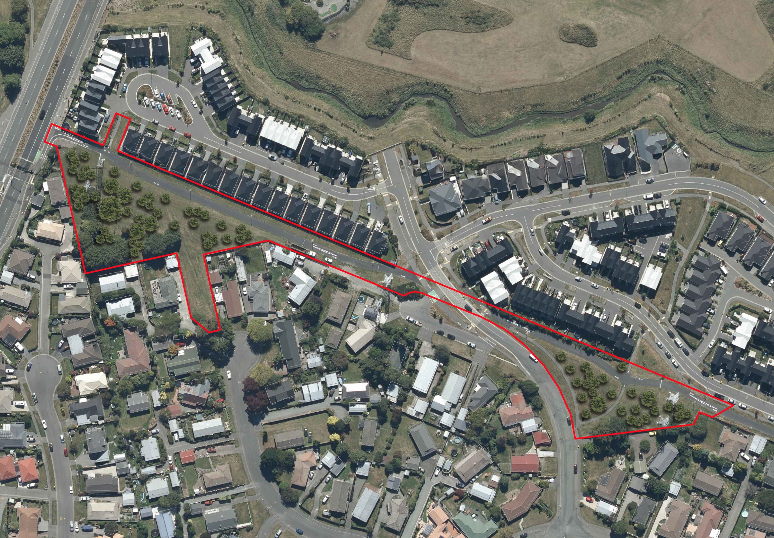 Proposed tree coverage