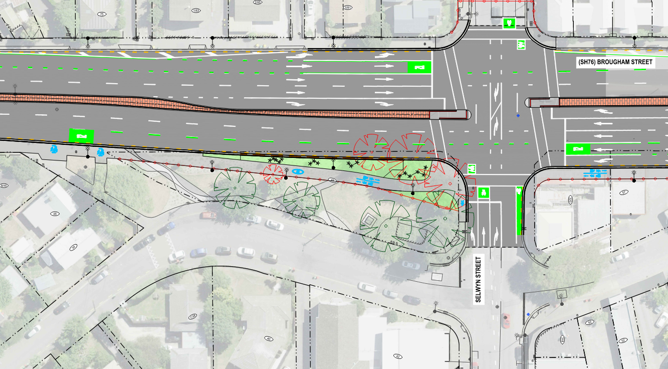 Showing shared path design