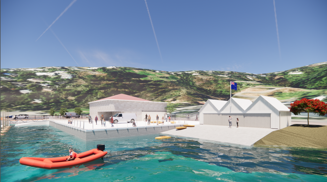 Artists impression of the proposed development from the sea 