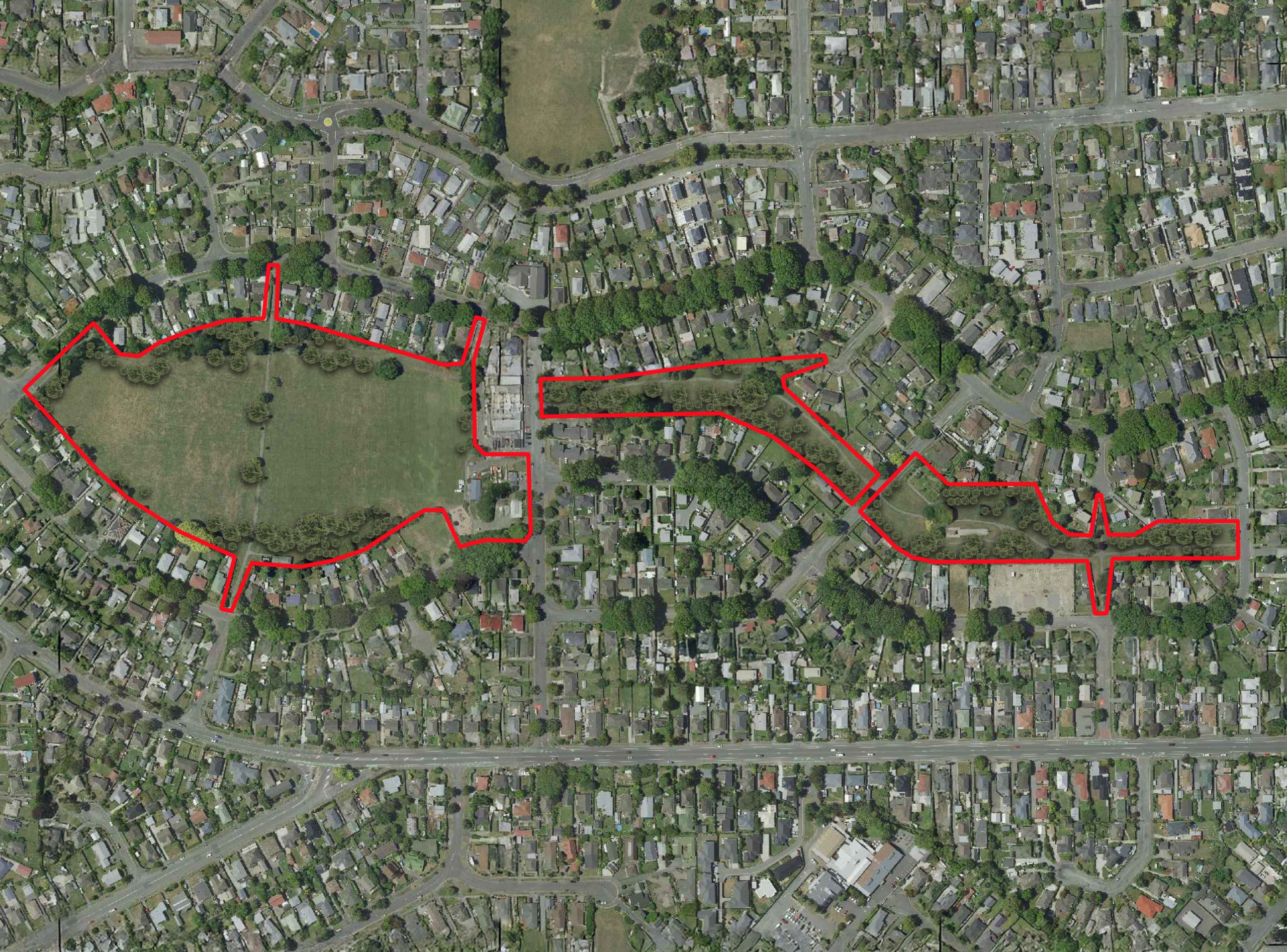 Proposed tree coverage