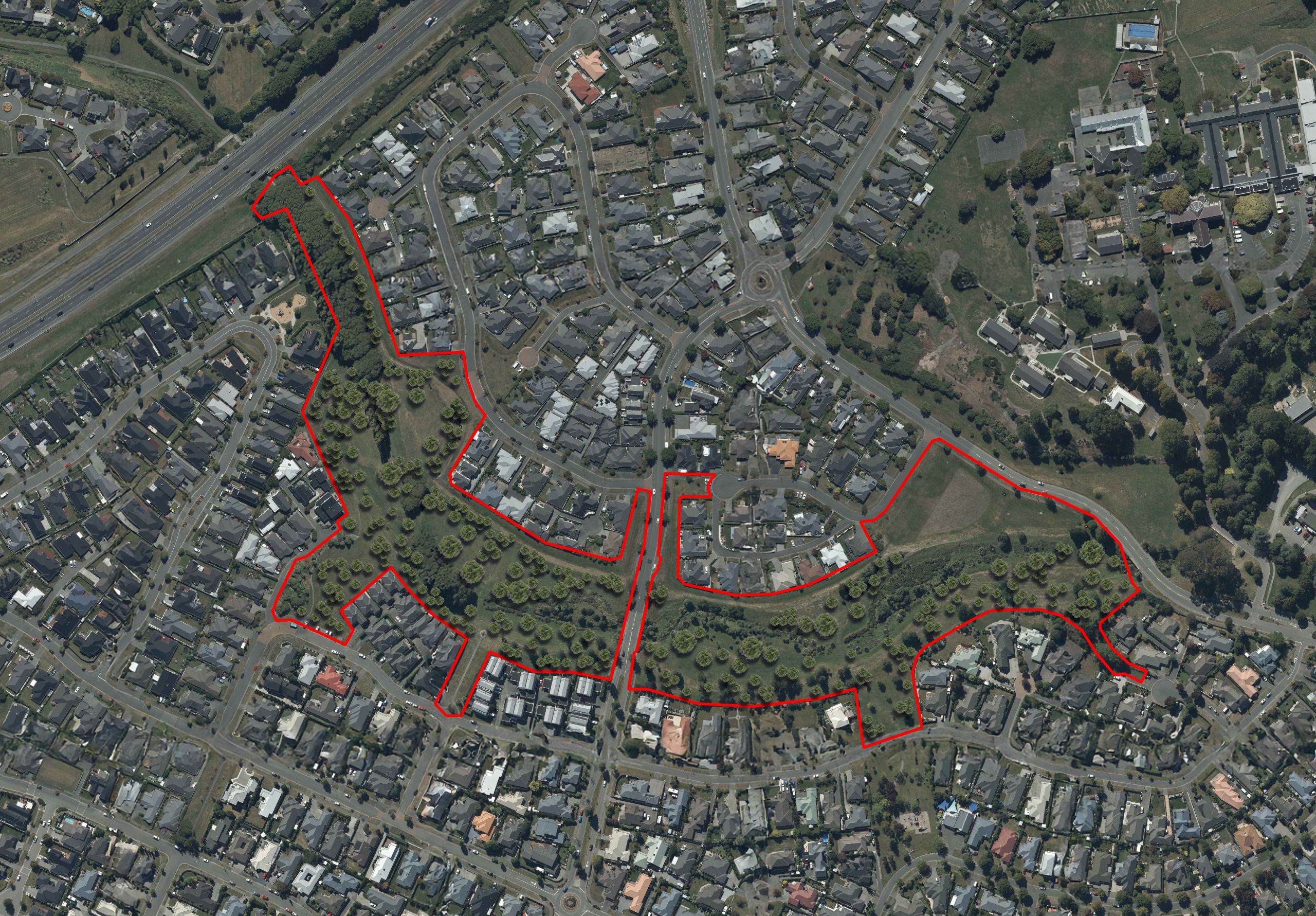 Proposed tree coverage