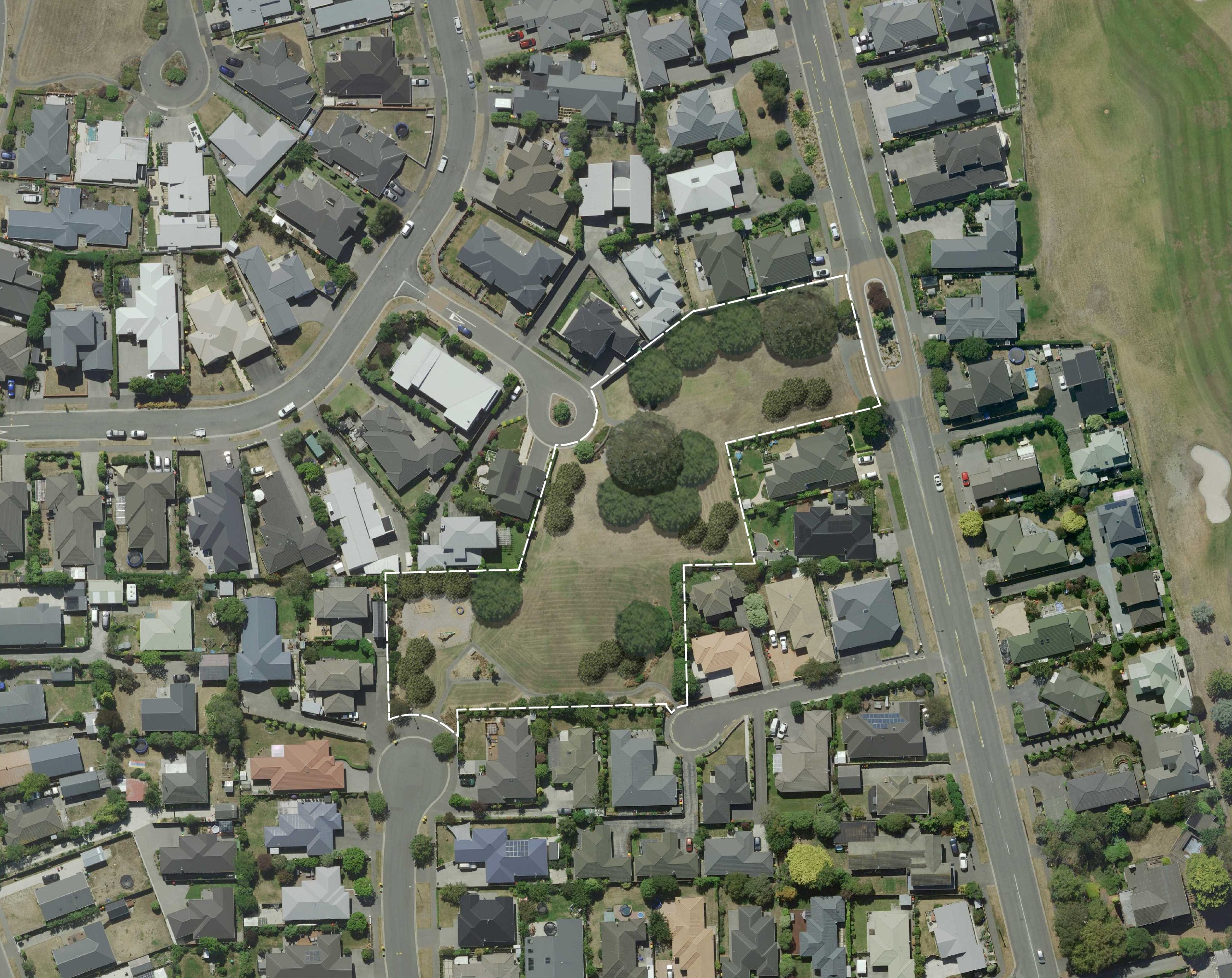 Proposed planting areas: Proposed planting areas