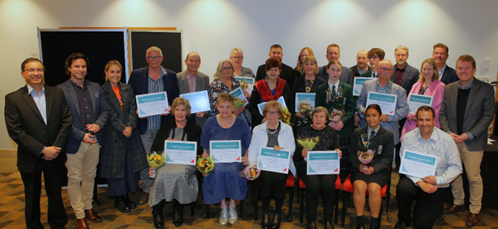 Group shot of recipients