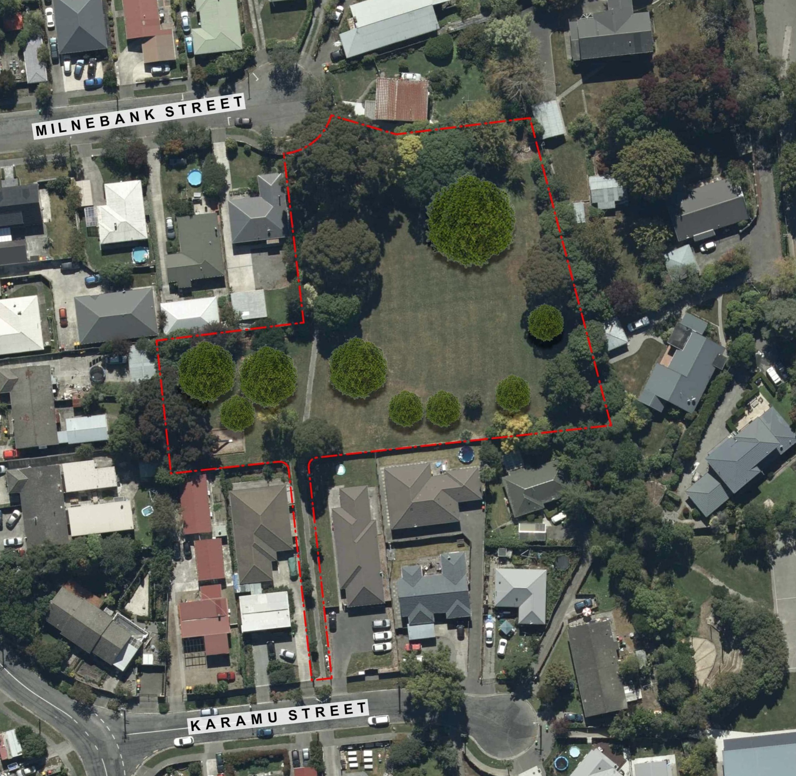 Proposed tree coverage