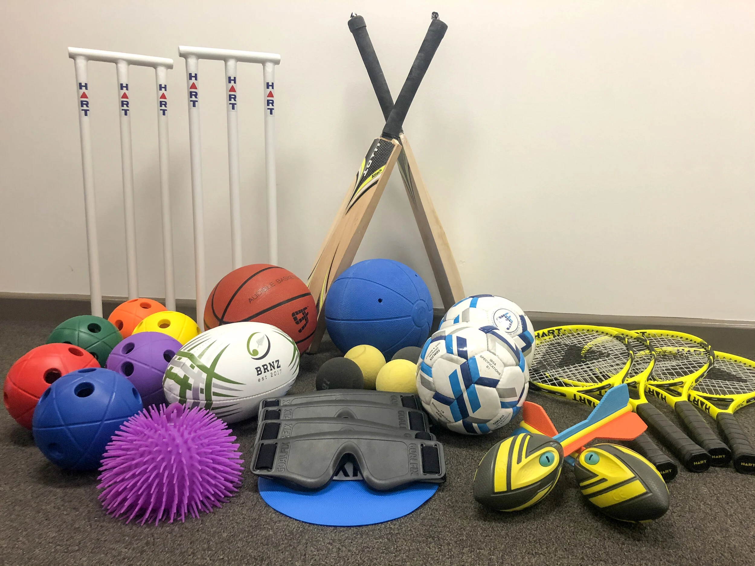 Blind Sport NZ have a free kit available with a range of accessories