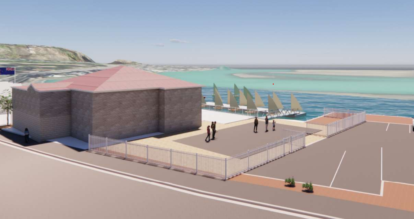 Artists impression of the proposed development from the east