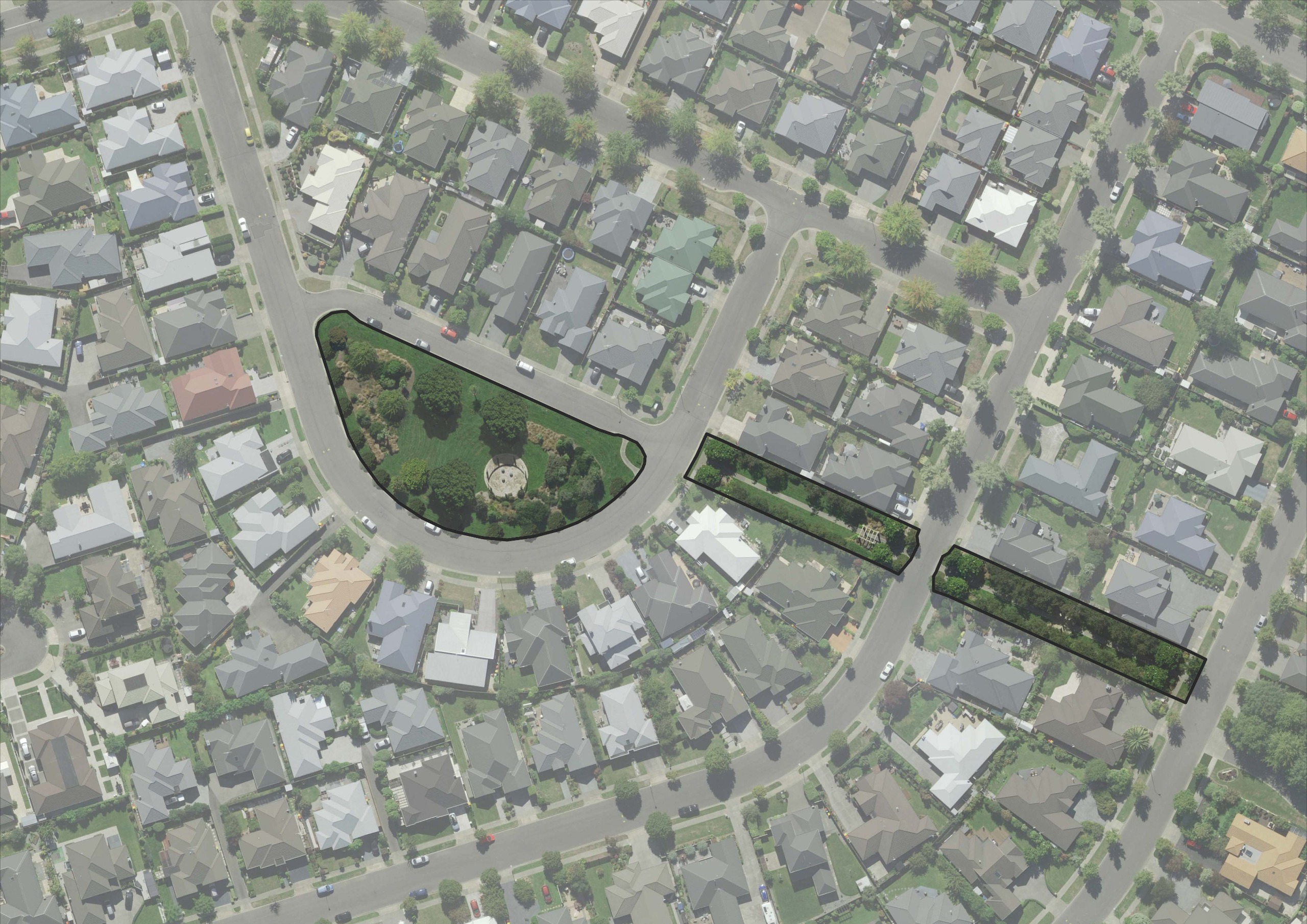 Proposed planting areas: Proposed planting areas