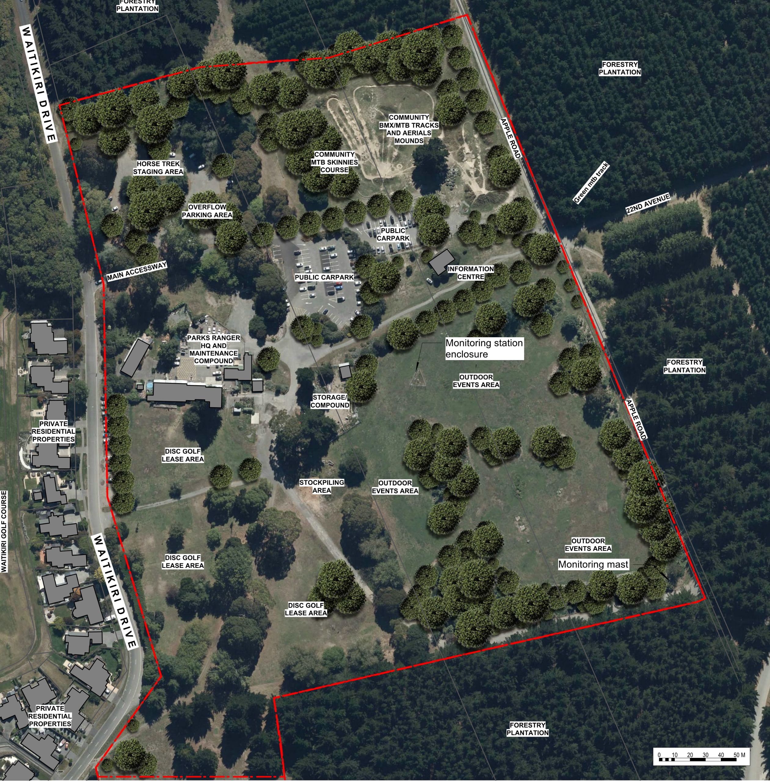 Proposed planting areas: Proposed planting areas