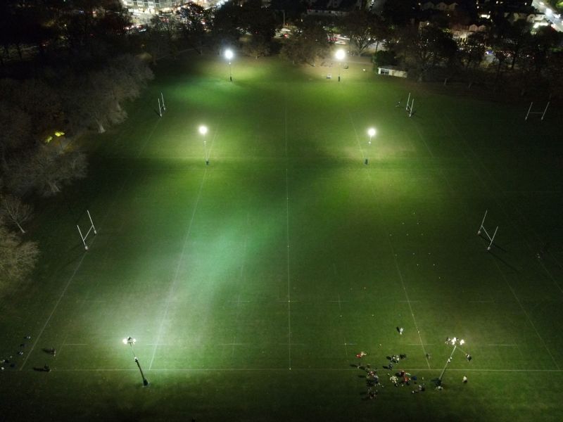 Hagley Park floodlights - current light spill
